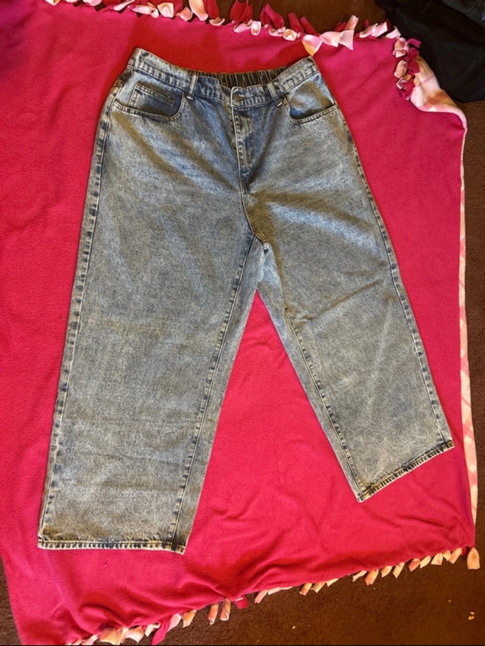 SHEIN Light Blue Relaxed Fit Women's Jeans